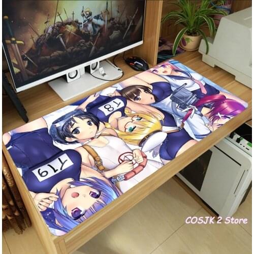 Anime Kantai Collection Ayanami Richelieu Unicorn Taihou Mouse Pad Thicken Laptop Game Mice Mat Keyboard Pad Anti-Slip Playmat
