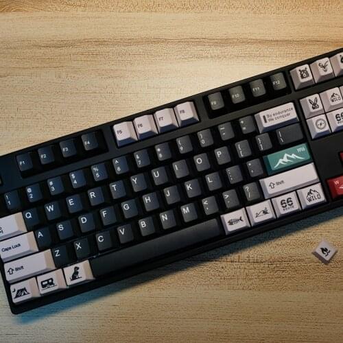 Wild Keycaps PBT Keycap Cherry Profile Mechanical Keyboard Sublimation Key Cap