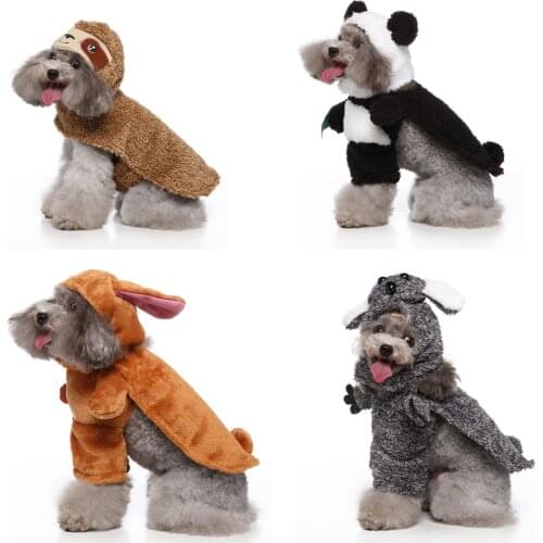 Pet Cat Dog Halloween Cosplay Costumes Jumpsuits Animal Cosplay Funny Party Dress Up S-XL