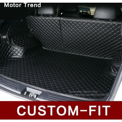 Custom fit car trunk mat for Camry RAV4 Accord Altima CRV Civic Fusion Escape Focus Explorer 3D car styling cargo liner