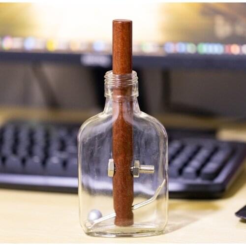 Creative Puzzle Glass Wine Bottle "How Do I Get The Stick Out " Super Brain Unbuckle Unhook Logic Training Adult Childrens Toys
