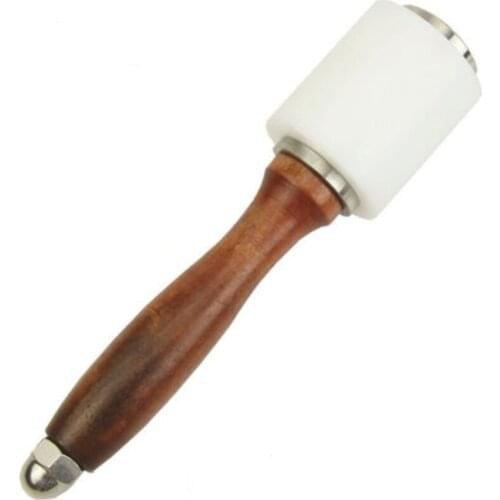 Leather Carve Hammer Strengthen Wooden Material Leather Cutting Hammer Craft Stamping Tool 21 x 5 cm