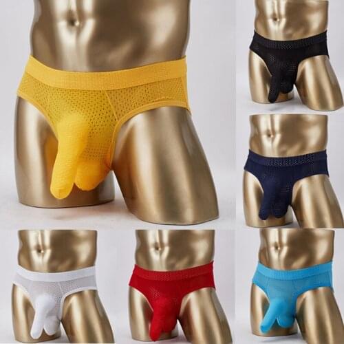 Mens Man Sissy ice silk Lingerie Erotic G strings Thong Penis Sheath Shaft Errect Gay Sex Apparel Underwear erotic lingerie