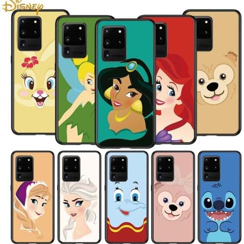 Disney cute cartoon animals for Samsung S20 FE Ultra Plus A91 A81 A71 A51 A41 A31 A21S A72 A52 A42 A02S Soft Black Phone Case
