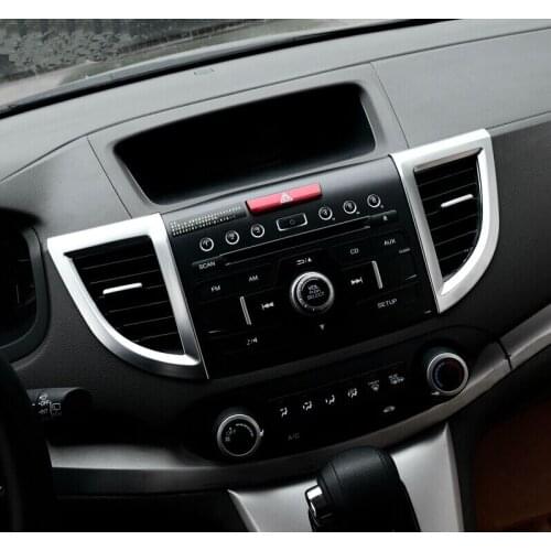 For Honda CR-V CRV 2015 2016 ABS Pearl Chrome Inside Interior Air-Condition Vent Outlet Cover Trim