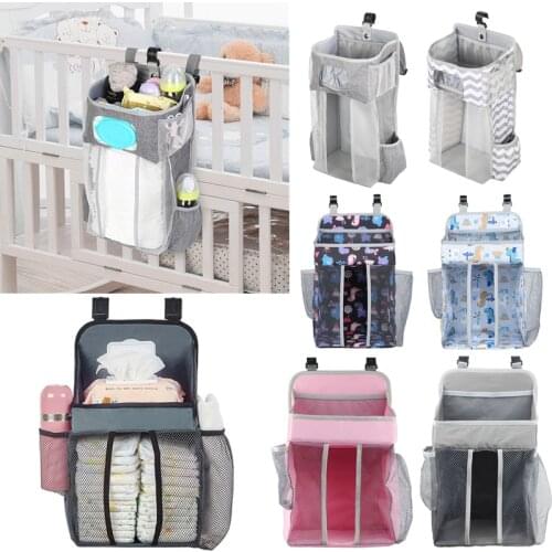Linens Baby Storage Organizer Crib Bebe Hanging Storage Bags Caddy Organizer for Baby Essentials Bedding Set Diaper Storage Bags