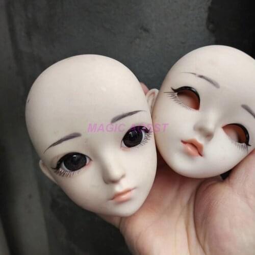 Original 1/3 BJD Doll Accessories Pullip Small P Doll Makeup Head Adapt To 60cm Body