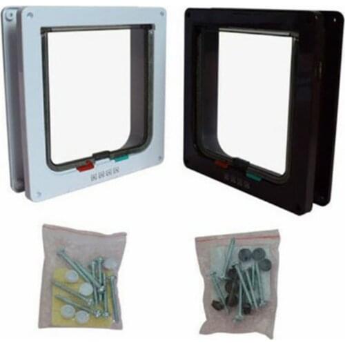 Pet Cat And Dog Door Opening Easy To Install In And Out Direction Pet Adjustment Door Intimate Design Door