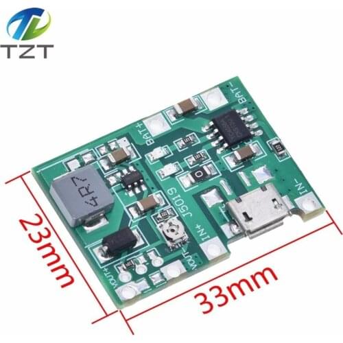 Lithium Li-ion 18650 3.7V 4.2V Battery Charger Board DC-DC Step Up Boost Module TP4056 DIY Kit Parts