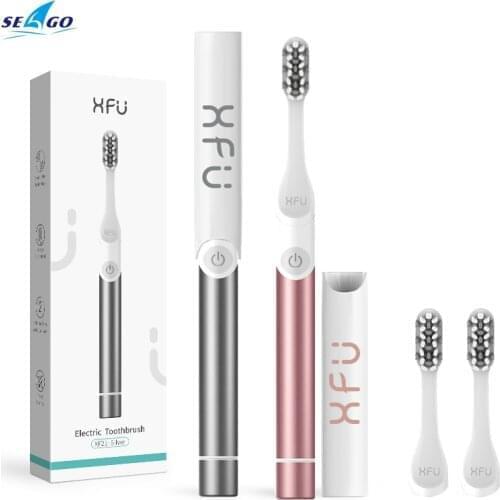 SEAGO 2 in 1 Electric Toothbrush Sonic Tooth Brush with Dust Cover 2 Mins Auto-Timer IPX7 Waterproof Oral Care for Couple Travel
