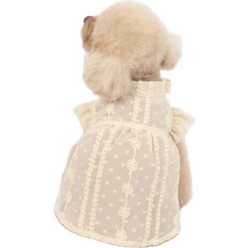 Chiffon Dog Dress Cat Skirt Summer Dog Clothes Chihuahua Yorkshire Pomeranian Clothing Puppy XXS Small Dog Costume Dresses 2021