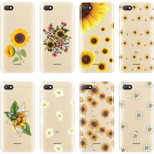 Soft Phone Case Silicone For Pocophone F1 Xiaomi Redmi Note 4 4X 5 5A 6 Pro Prime Sunflower Back Cover For Redmi S2 6A 5 Plus 4A