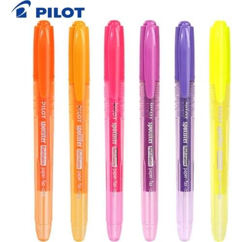 Pilot Highlighter SW-SLR 2PCS Slant Head Waterproof Highlighter Painting Focus Painting Candy Color Student With
