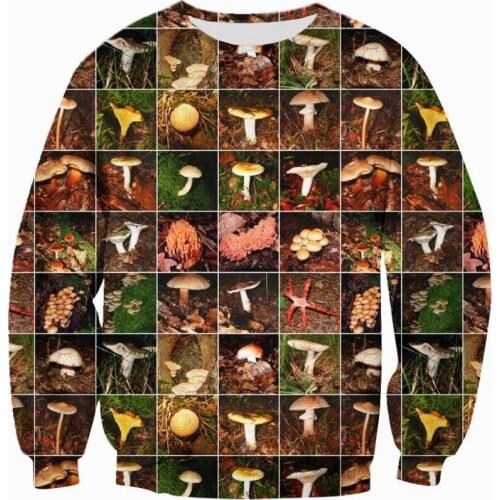 Fashion Men Hoodies 3D All Over Printed Champignons/mushrooms Hoodie Unisex Sweatshirts Streetwear Casual Tracksuit Hoody