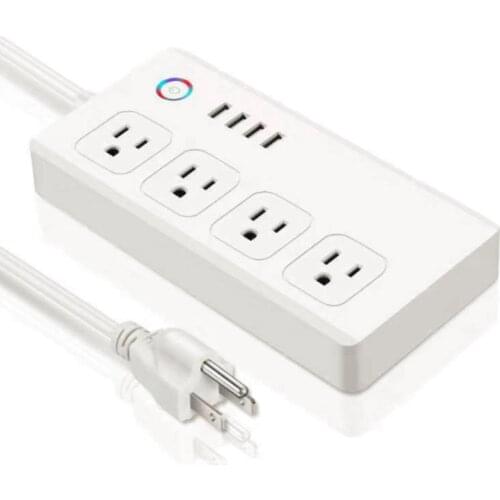 Wifi Smart EU/US/UK/AU multi-port socket Power Strip Socket Portable Strip Plug Adapter with 4 USB Port Smart Home Electronics