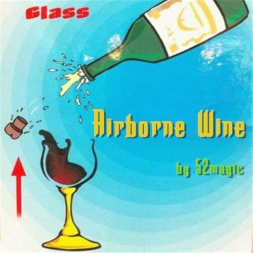 Airborne Wine (Glass & Gimmick) Goblet Suspended In the Air Magic Tricks Stage Illusion Floating Mentalism Accessories Comedy