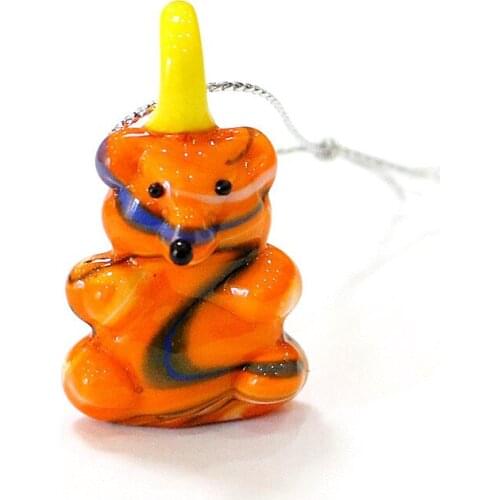 Hanging Glass Bear Figurines Ornaments Colorful Winding Wire Craft Mini Cute Cartoon Animals Christmas Gifts For Kids Home Decor