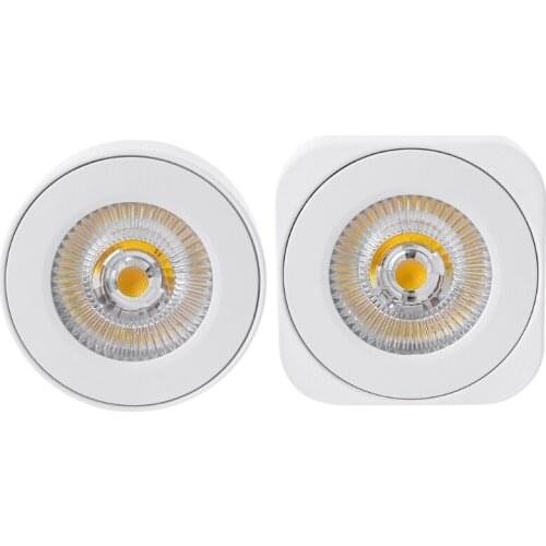 W3JE 1 Pack Cabinet Lights White LED Lighting Sensor Compact Design Round and Square Battery Operated Safety Emergency Lights