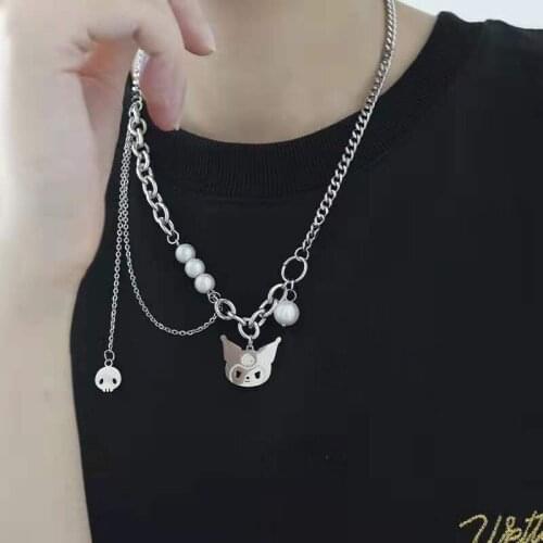 2021 Korean Multi-layer Metal Necklace For Women Neck Chain Punk Hip Hop Choker Animal Pendant Clavicle Fashion Gothic Jewelry
