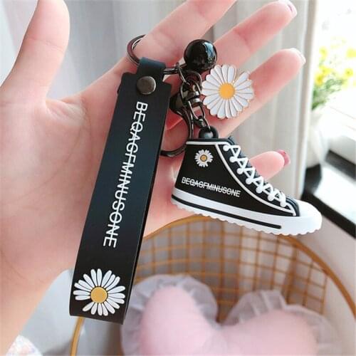 1 PCS Rubber Key Chain KPOP G-Dragon Peaceminusone Daisy Decor Various Colors Available Bag Accessories