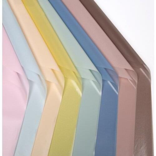 20pcs/lot Pearl Color Waterproof Plastic Flower Wrapping Paper Flower Bouquet Wedding Deco 58x58cm