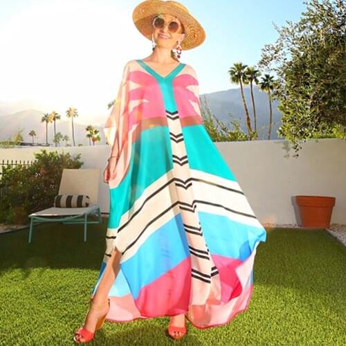 2020 Long Beach Cover up Bathing suit for Women Pareo Beach Swim Cover up Saida De Praia Robe Plage Beach Dress Q1212