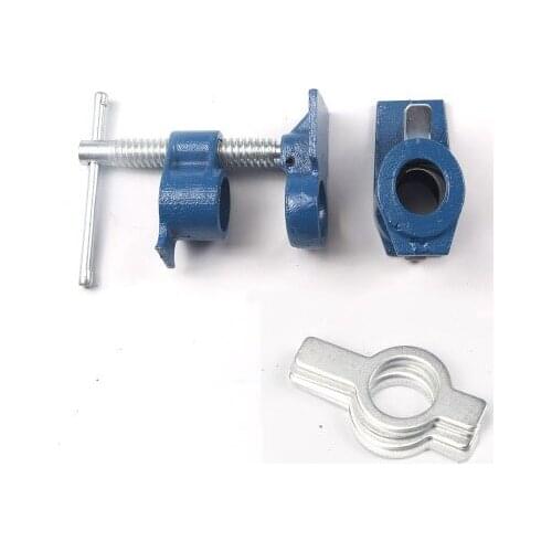 3/4 Heavy Duty Pipe Clamp Woodworking Wood Gluing Pipe Clamp 3/4" Pipe Clamp Fixture Carpenter Woodworking Tools