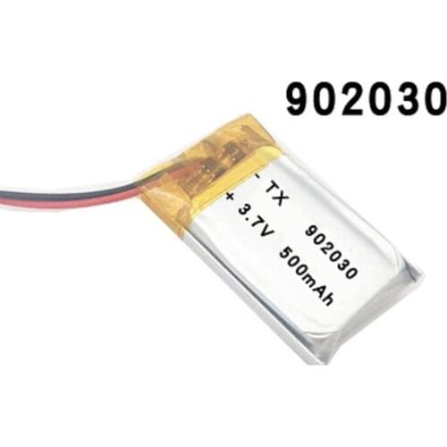 3.7V 500mAH 902030 polymer lithium ion / Li-ion battery for GPS mp3 mp4 mp5 dvd bluetooth model toy mobile bluetooth