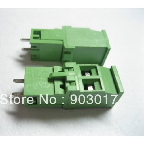 30 Pcs Per Lot 5.08A 5.08mm Straight 2 pin Screw Terminal Block Connector Pluggable Type HIGH Quality HOT Sale