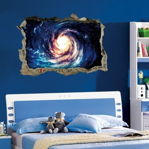 3d wall stickers panel muraux bedroom wand aufkleber naklejki na sciane dla dzieci vinilo decorativo pared broken Starry sky