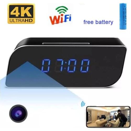 4K Wifi Secret Clock Micro Camera Espia AP Recorder Security Cam IR Night Vision Motion Detect Camcorder Micro Camera