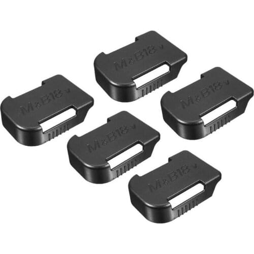 5Pcs/Set Black 18V Battery Mounts Storage Shelf Rack Stand Holder Set Shelf Rack Battery Stand Holder Slots Van Case