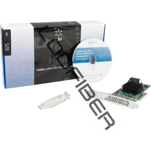 LODFIBER For LSI SAS3008 9300-8I Host Bus Adapter PCI-E 3.0 SATA / SAS 8-Port SAS3 12Gb/s