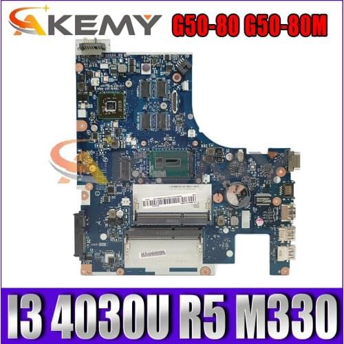 Akemy ACLU3/ACLU4 NM-A361 Motherboard For Lenovo G50-80 G50-80M Laptop Motherboard CPU I3 4030U R5 M330 DDR3 100% Test Work