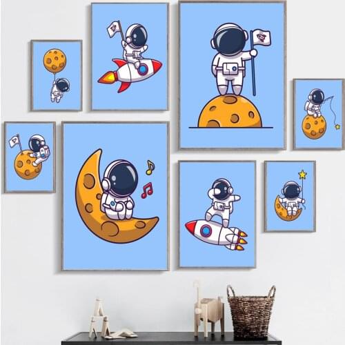 5D DIY Diamond painting Astronaut Rocket Cross Stitch Kit Diamond mosaic Diamond Embroidery Full diamond embroidery diamond pain