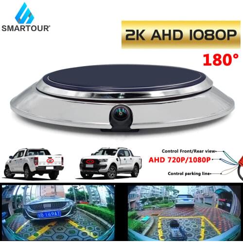 Smartour for Ford RANGER T6 T7 Pickup Truck Rear Door Handle Car Logo Rear View Reversing Image Car Camera HD