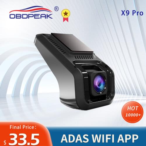 X9 Pro Car DVR Camera Wifi ADAS Dash Cam Full HD 1080P Night Vision Car Camera Recorder G-sensor Android USB Digital Registrator