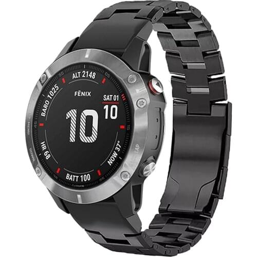 Quick Fit Titanium alloy Strap For Garmin Tactix Delta Band Fenix 6X Metal Stainless steel Watchband Quick Release Belt Bracelet