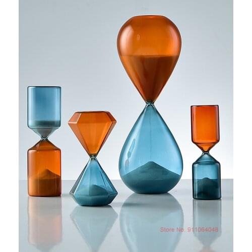 Cylindrical Bicolored Glass Hourglass 5 Minutes Time Timer Kids Creative Children Toothbrush Timer Excellent Schoolchild Prize