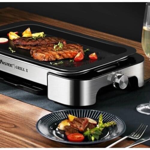 Electric BBQ Grill Smokeless Barbecue Machine Household Indoor 6-Levels Temperature Table Top Smokeless Tool for Camping
