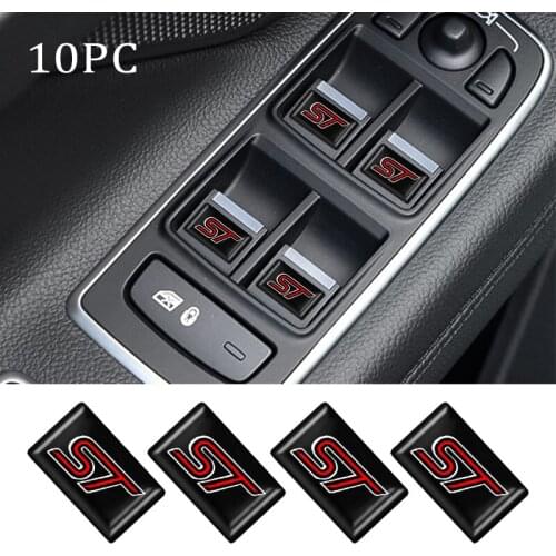Epoxy 3D Car Sticker Badge Emblem Decals Auto Interior Accessories For Ford ST Focus 2 3 Mondeo Fiesta Kuga Escort Excape Taurus