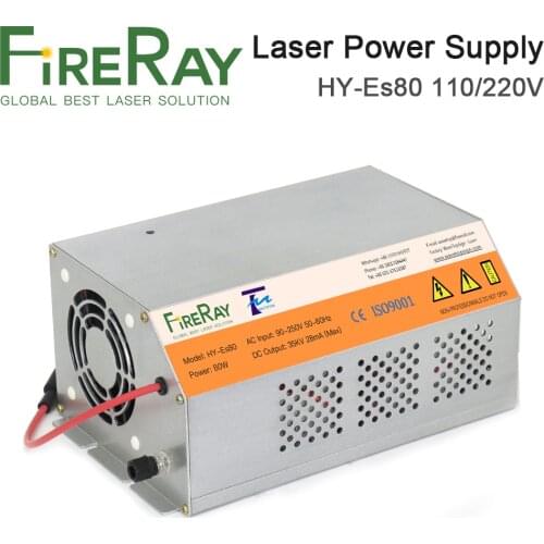 FireRay 80-100W HY-Es80 Es Series CO2 Laser Power Supply for CO2 Laser Engraving and Cutting Machine