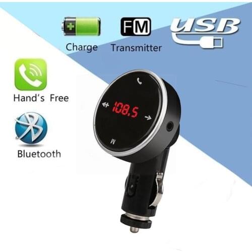 Hot Sale Led Fm Transmitter Bluetooth 5.0 Auto Kit 2 Car Port Usb Music 1a Support Charger Mp3 Dual 3.1a Disk Tf/u Player U I3Z7