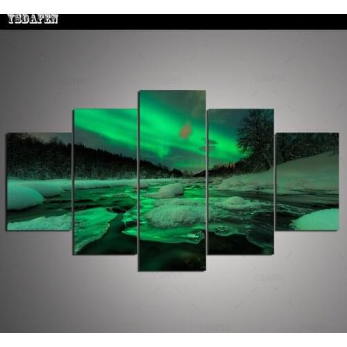 HD print olieverf Film modulaire foto Scenery poster kind room decor woondecoratie 5 stks canvas art z569