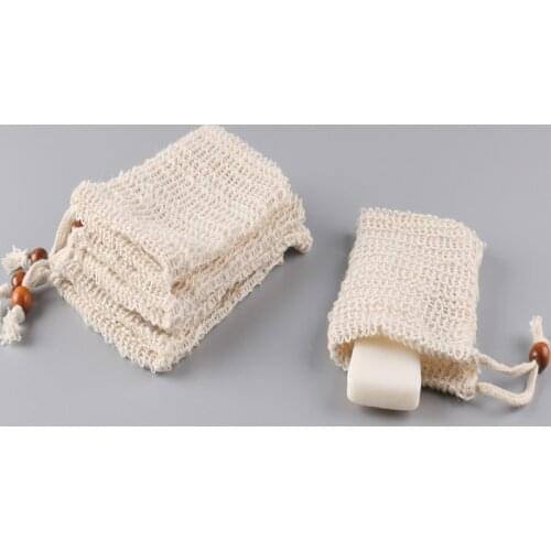 Soap mesh bag cotton hemp natural plant fiber environmental protection manual soap foaming mesh storage bag Bath ball bath