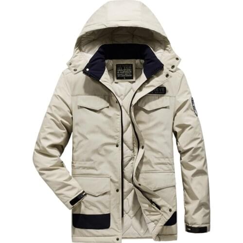 2020 Winter Mens Fleece Lined Jacket Outdoor Windproof Thick Warm Hiking Windbreaker Coats Men Casual Overcoats Plus Size 4XL