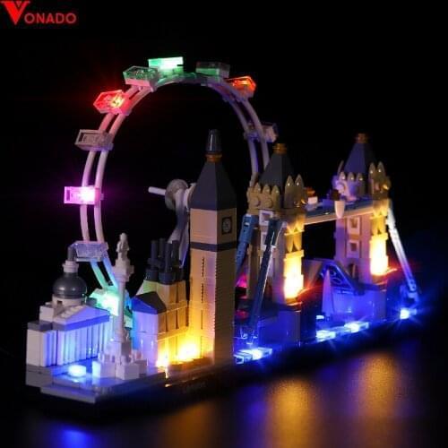 Led Lighting Kit For 21034 Architecture Building London (only Led Light, No Block Kit)