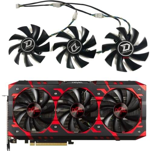 3pcs/Set GA92S2H GPU Cooler Graphics Card Fan For Powercolor Red Devil RX VEGA56 VEGA64 RX Vega 64 56 Video Card Cooling