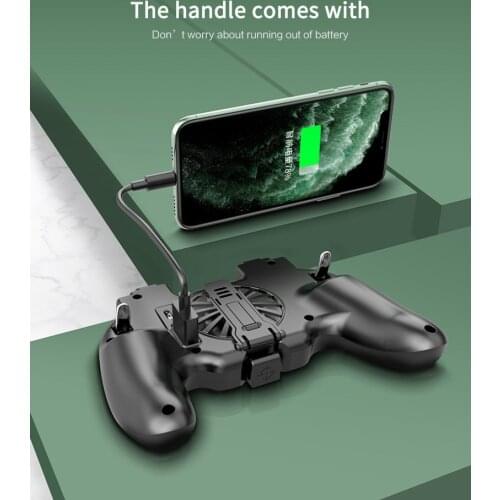 Pubg Controller Phone Gamepad Pubg Mobile Trigger L1R1 Shooter Joystick Game Pad Holder Cooler Fan With 2000/4000mAh