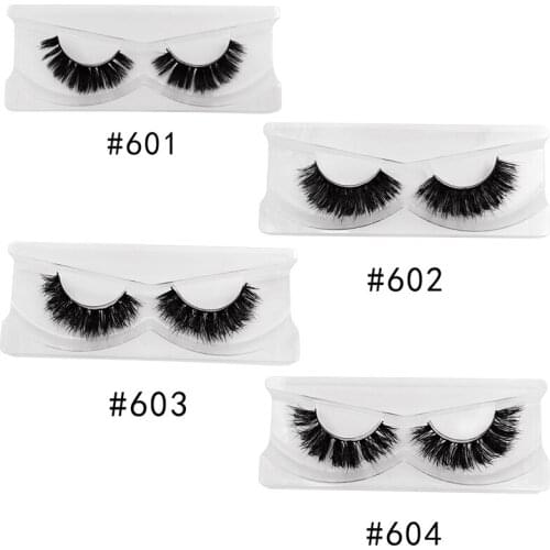 Fluffy Eyelashes 1 Pair Real Mink Eyelashes Reusable Makeup Fake Lashes Big Volume Sexy Soft False Eyelashes Full Strip Eyelash
